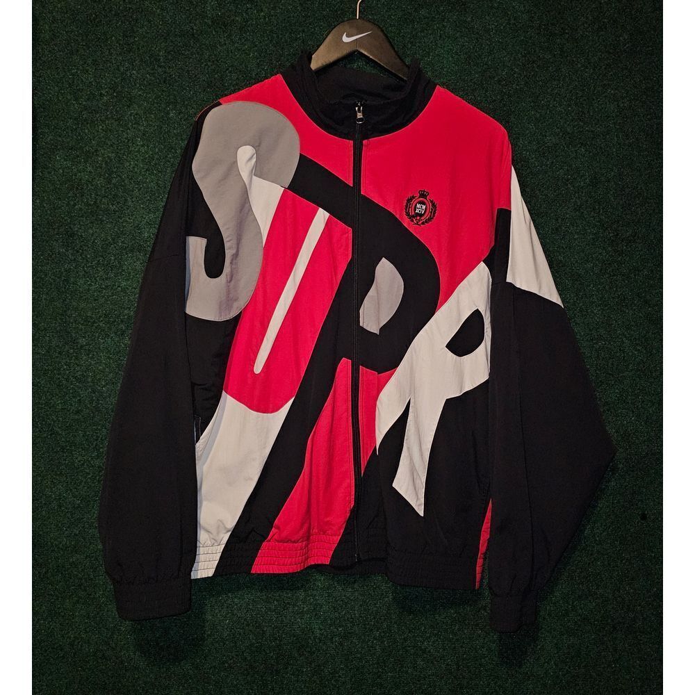 Supreme Windbreaker hypebeast Track Jacket Big Logo supreme spellout designer.